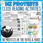 New Zealand Protests Reading Comprehension Activities