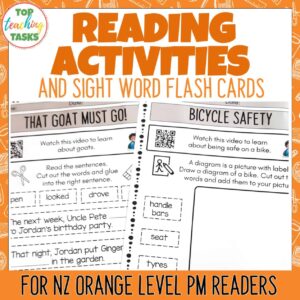 Orange PM Reading Activities