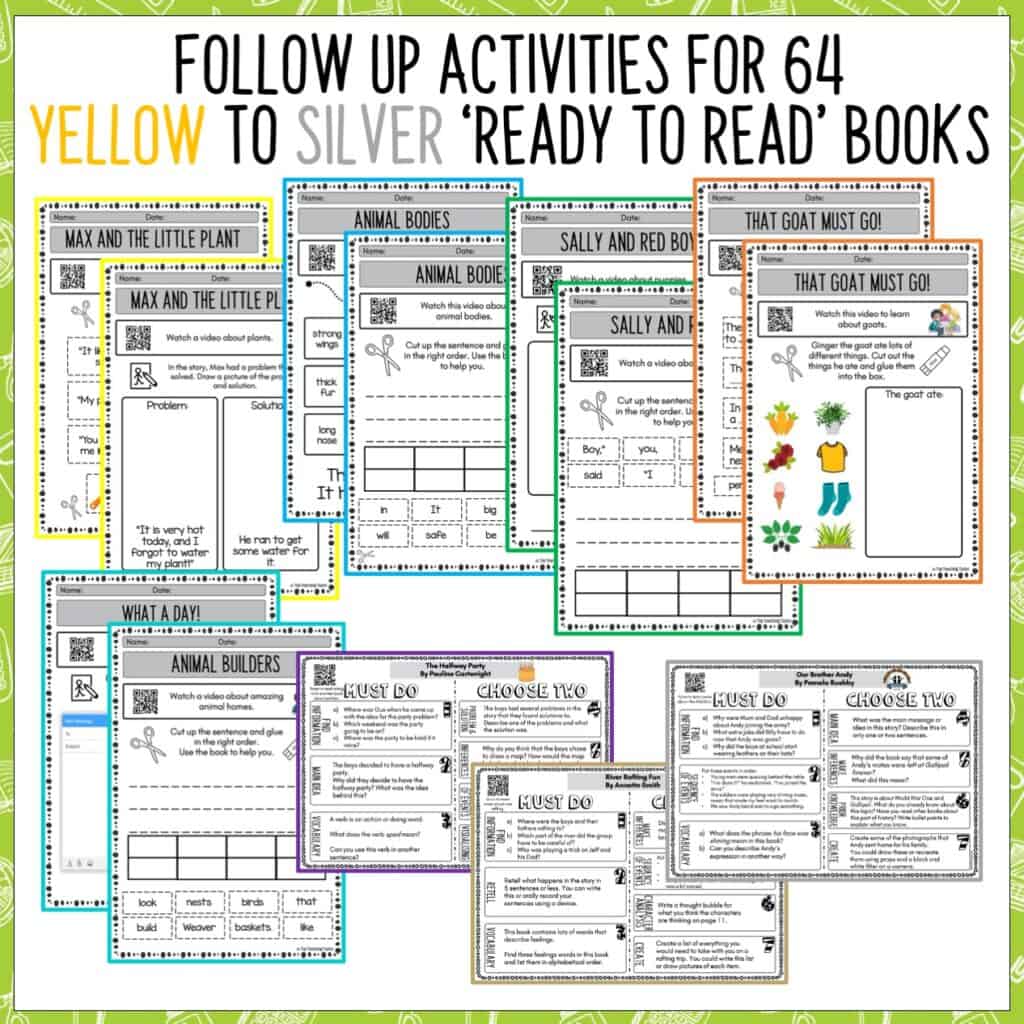 PM Reader Activities Bundle Yellow to Silver Levels (Level 624