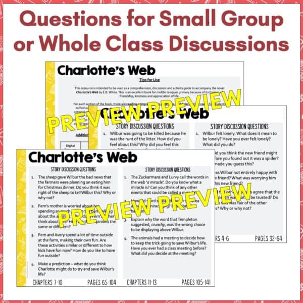 Charlottes Web Novel Study 2 Charlottes Web Novel Study 2