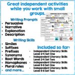 Independent Literacy Skills Growing Bundle c