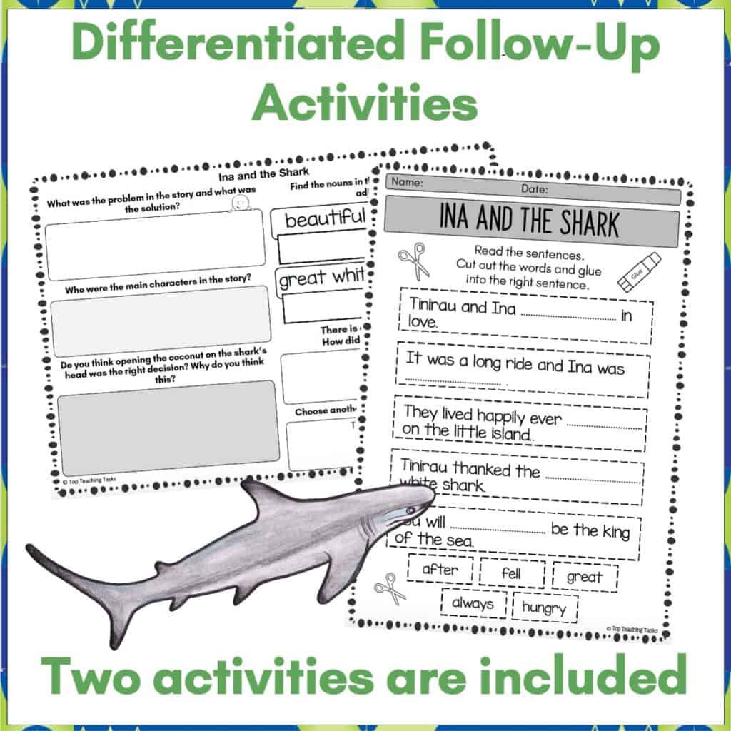 Cook Islands Myth Ina and the Shark Activities Top Teaching Tasks