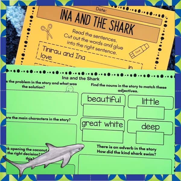 Ina and the Shark Cook Islands Myth 2