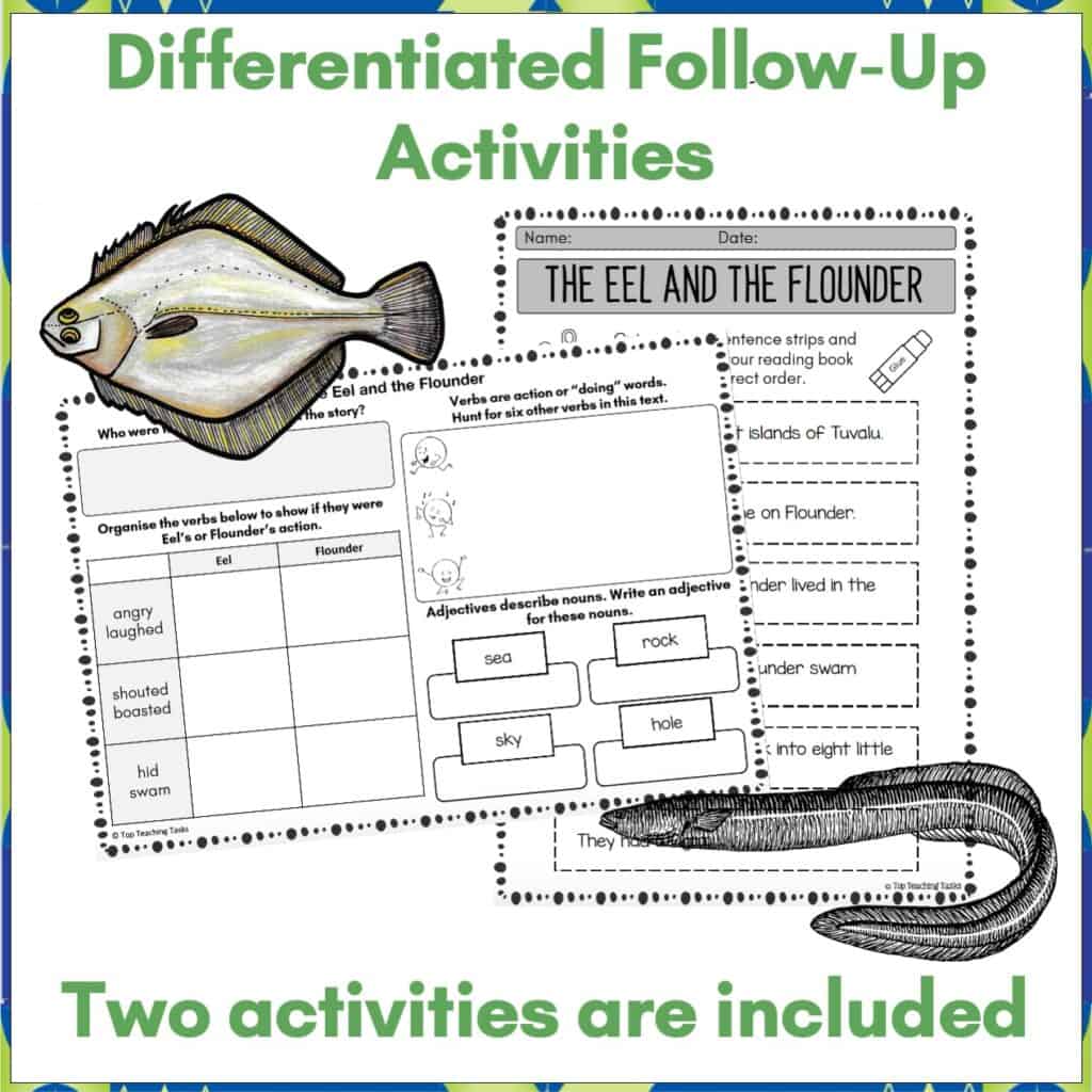 The Eel and the Flounder Tuvalu Myth Shared Reading Passage and