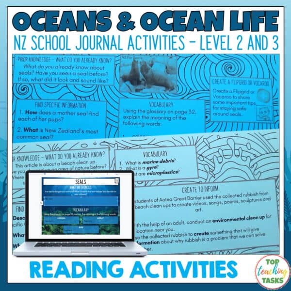 Ocean and Ocean life school journal set