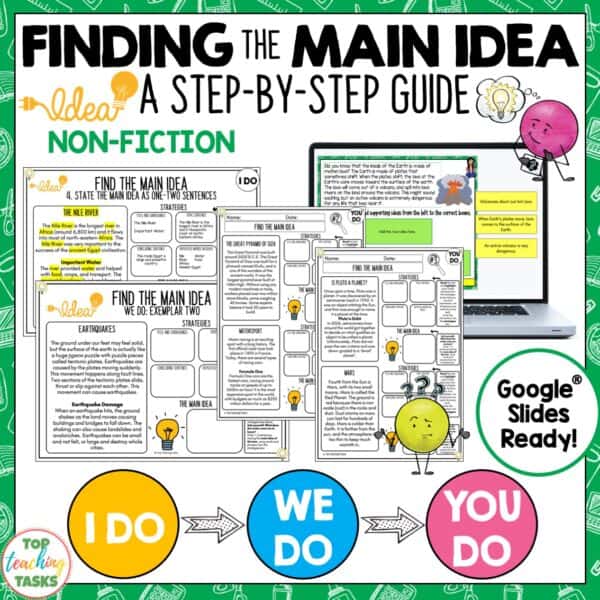 Finding the Main Idea Reading Activities