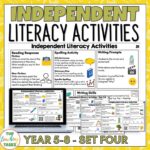 Independent Literacy Activities Set 4 Year 5-8