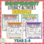 Independent Literacy Activities Year 2-4 Bundle