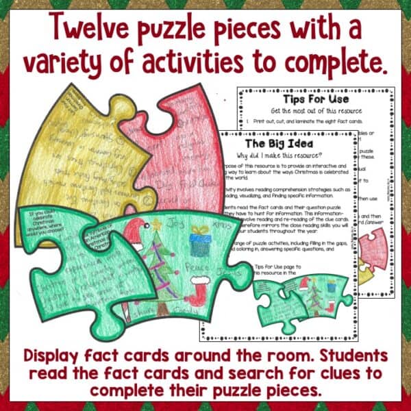 Christmas Around The World Reading Comprehension b Christmas Around The World Reading Comprehension b