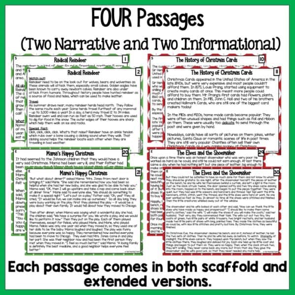 Christmas digital reading activities a Christmas digital reading activities a