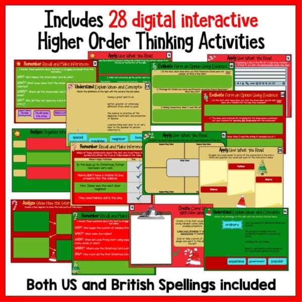 Christmas digital reading activities b Christmas digital reading activities b