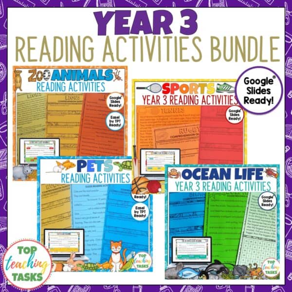 Reading Comprehension Passages and Activities For Year 3