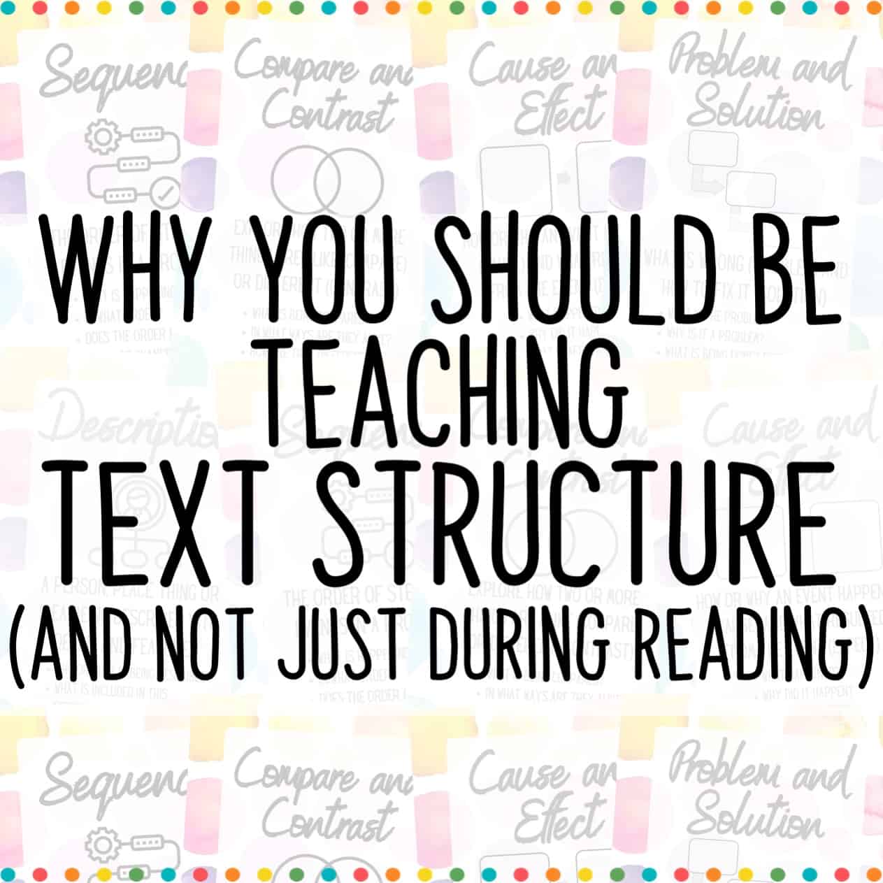 Sequence Text Structure - Teaching Chronology