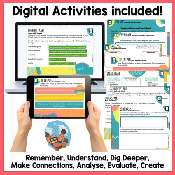 Extreme Sports Reading Activities Bundle j Extreme Sports Reading Activities Bundle j