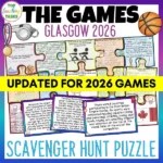 The Games Glasgow 2026 puzzle poster