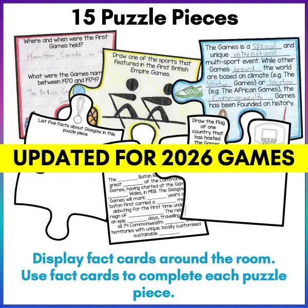 The Games Glasgow 2026 puzzle poster c The Games Glasgow 2026 puzzle poster c