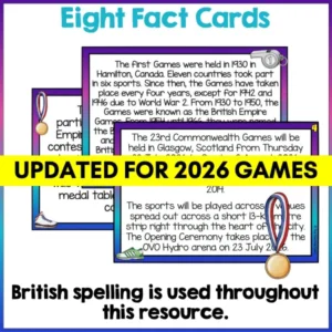 Year 3-4 Commonwealth Games Puzzle