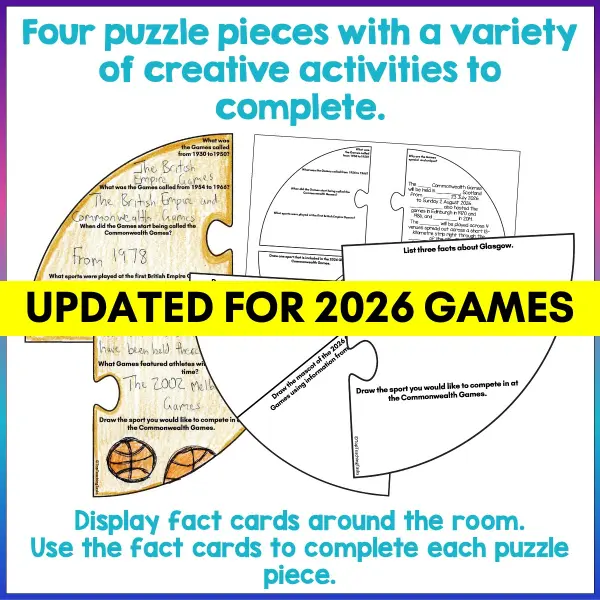 Year 3-4 Commonwealth Games Puzzle b Year 3-4 Commonwealth Games Puzzle b