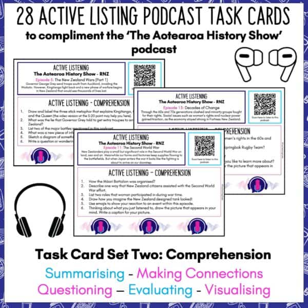 Active Listening Podcast Task Cards b Active Listening Podcast Task Cards b