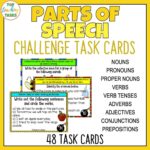 Parts of Speech Challenge Task Cards