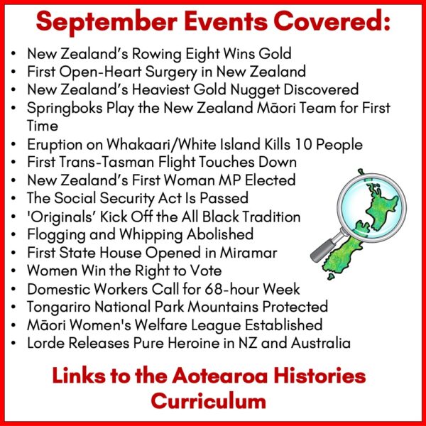 A Week in NZs History September c A Week in NZs History September c