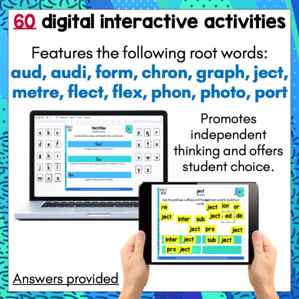 Greek and Latin Root Words Volume One Digital Task Cards b Greek and Latin Root Words Volume One Digital Task Cards b