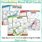 Prefixes, Suffixes and Greek and Latin Root Word Posters and Vocabulary Cards b