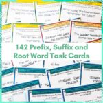 Prefixes, Suffixes and Greek and Latin Root Word Task Cards Bundle d