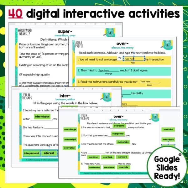 Prefixes Volume Two Digital Task Cards b Prefixes Volume Two Digital Task Cards b