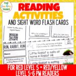 Red Yellow Readers Follow Up Activities