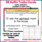 Suffixes Task Cards b