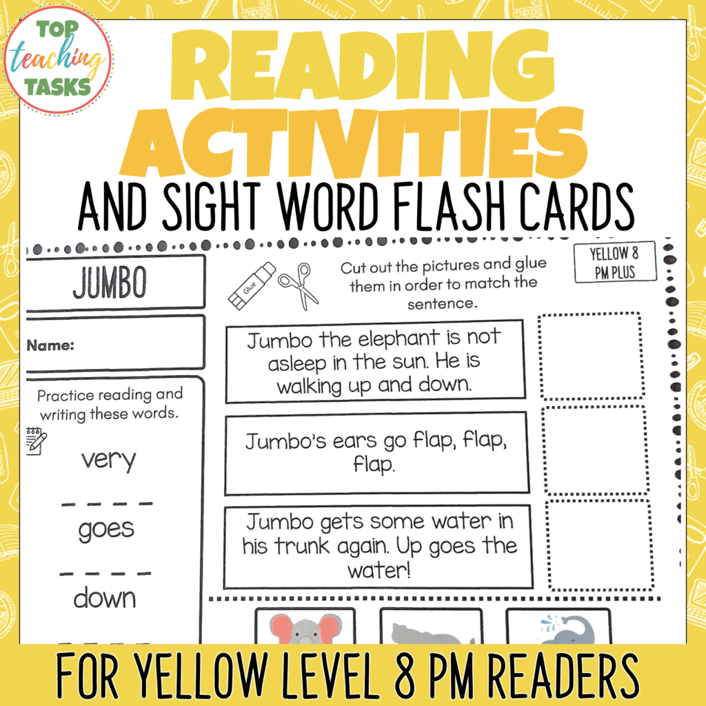 Yellow Level 8 PM Readers Follow Up Activities Top Teaching Tasks