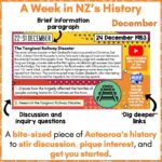 A Week in New Zealand History December a