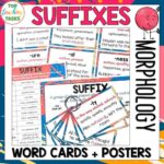 Suffix Vocabulary cards and posters