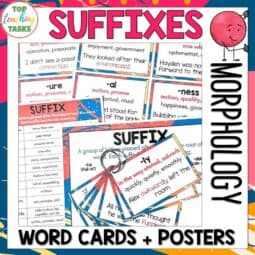 Prefixes, Suffixes and Greek and Latin Root Word Posters and Vocabulary ...