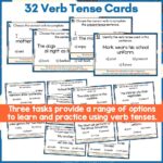 Verb Tenses Task Cards a