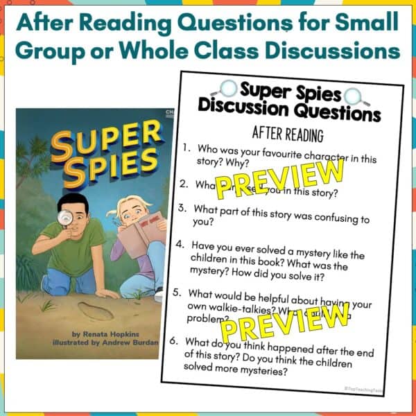 Chapters Super Spies Activities and Discussion Questions a Chapters Super Spies Activities and Discussion Questions a