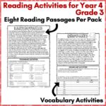 Reading Comprehension Passages and Activities For Grade 3 Bundle a
