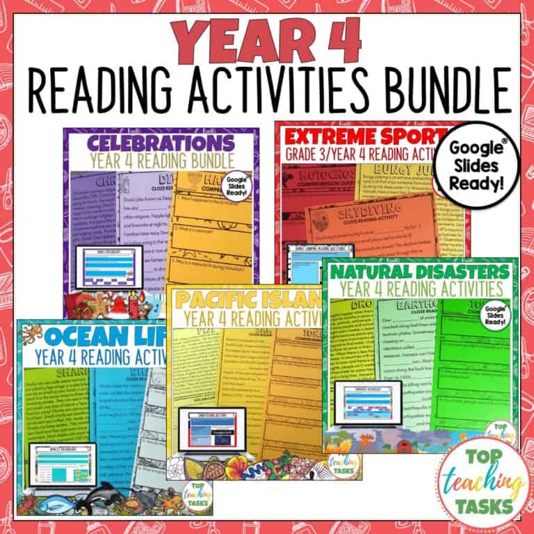 Ocean Animals Reading Comprehension Activities for Year 4 - Top ...