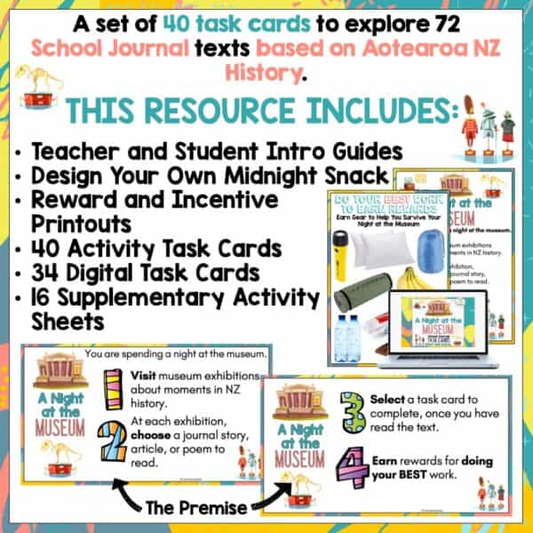 A Night at the Museum New Zealand History task cards A Night at the Museum New Zealand History task cards