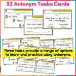 Antonyms Task Cards a