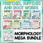 Root Words, Prefixes, & Suffixes Digital Task Cards Mega Bundle