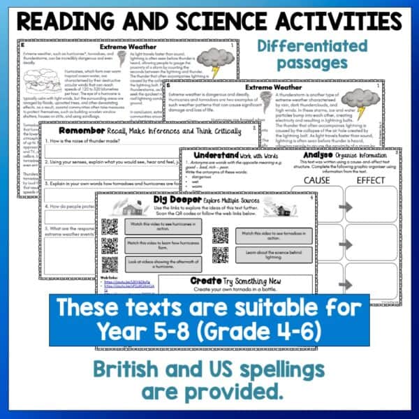 Extreme Weather Reading and Science Activities b Extreme Weather Reading and Science Activities b
