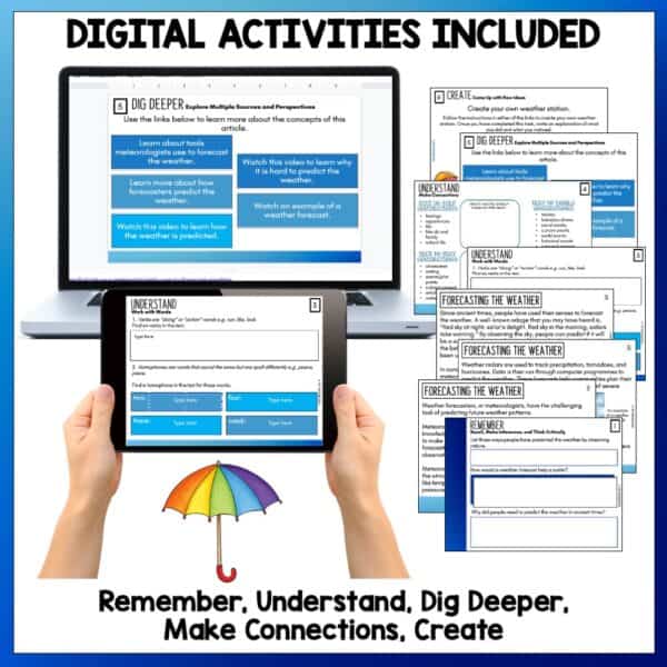 Forecasting the Weather Reading and Science activities c Forecasting the Weather Reading and Science activities c