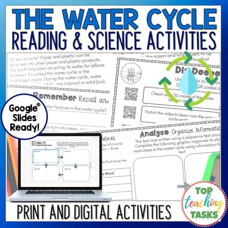 The Water Cycle Reading Comprehension and Science Passages and ...