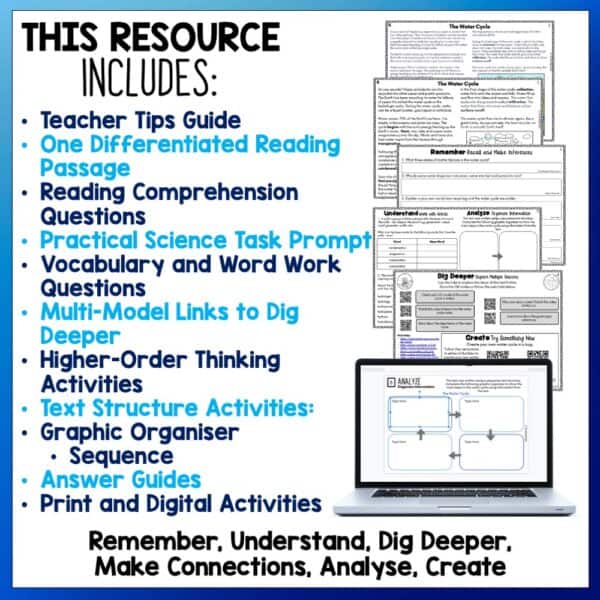 The Water Cycle Reading and Science Activities