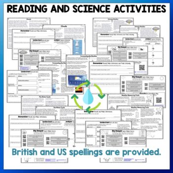 Weather Reading Comprehension and Science Passages with Activities ...
