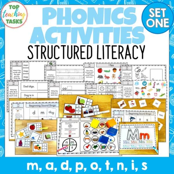 Phonics and Structured Literacy Activities Set One