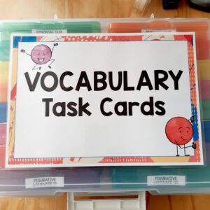 Vocabulary Mega Bundle Task Card Labels