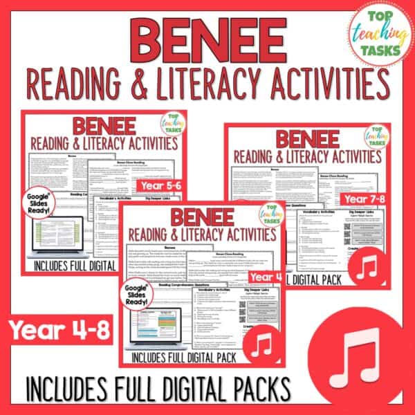 Benee Reading and Literacy pack a